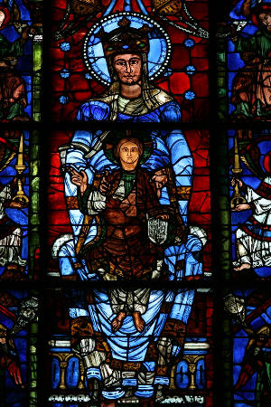 A Virgem Azul - Catedral de Chartres - Vitrais 